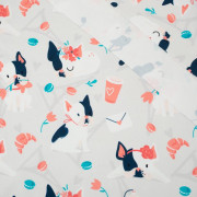 J'adore Paris / aqua -  Sommersweat