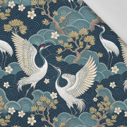 Japanese Garden wz.3  (birds) - Baumwoll Webware