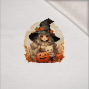 HALLOWEEN GIRL - Paneel (60cm x 50cm) Wintersweat angeraut mit Elastan ITY