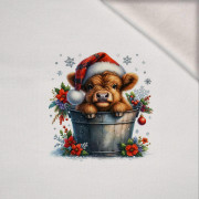 Christmas animal wz. 2 - panel (60cm x 50cm) Wintersweat angeraut mit Elastan ITY