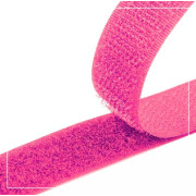 Klettverschluss Breite 20mm weiß, komplett - ROSE