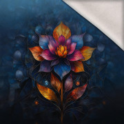 STAINED GLASS WZ.4 - panel (60cm x 50cm) Wintersweat angeraut mit Elastan ITY