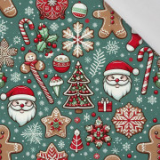 HAPPY CHRISTMAS WZ. 7 - Baumwoll Webware