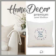 KISSENPANEL -Die beste Oma der Welt/ Leinwand- HOME DECOR PREMIUM 