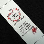 Mädchen Textillabel DE - Größe 92 - 4 Stck Set