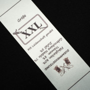 Europäisches  Textillabel DE - Größe XXL - 4 Stck Set