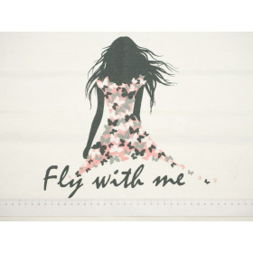 FLY WITH ME PANEEL - bio single jerset mit Elastan TE210 Sommersweat