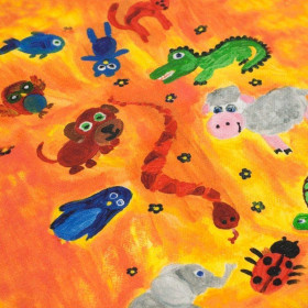 BUNTES ZOO - Paneel Sommersweat 