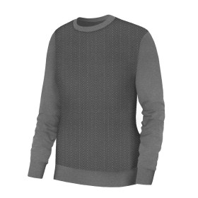 BASIC DAMEN SWEATSHIRT (HANA) - ÖKO MELANGE / FISCHGRATMUSTER / NACHT RUF - Nähset