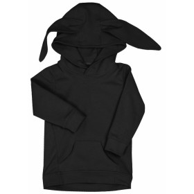 KINDER HOODIE BUNNY (PARIS) - B-99 SCHWARZ - Sommersweat