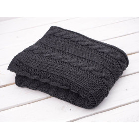 DECKE (ZOPF) / graphit M - gestricktes Paneel