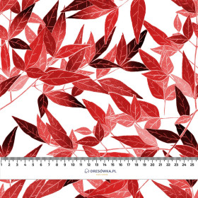 BLÄTTER Ms. 7 (rot) - Viskose Webware