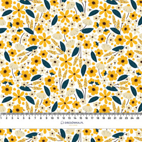 BLÜMCHEN M. 2 / weiß - Viskose Webware