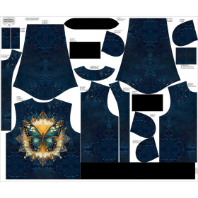 DAMEN BOMBERJACKE (KAMA) - Animals mandala wz.13  - Nähset