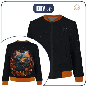 DAMEN BOMBERJACKE (KAMA) - Animals mandala wz.3  - Nähset