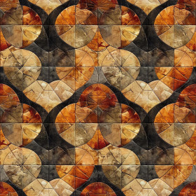 Batik Quilt wz. 3 - Hydrophober angerauter Wintersweat