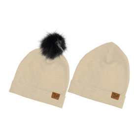 STROH BEIGE - Mütze und Loop kreatives Nähset