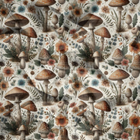 BOTANICAL FOREST wz.1 - Baumwoll Musselin