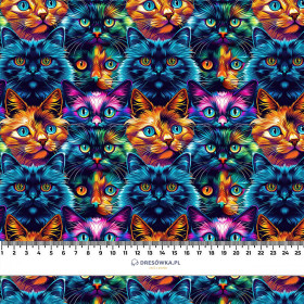 COLORFUL CATS  mini- Polster- Velours