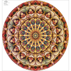 COLORFUL MANDALA m. 5 - groß Tellerrock-Panel 