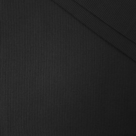 Strickware gerippt - SCHWARZ (M-10)