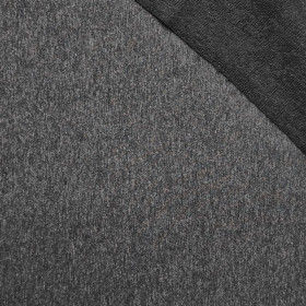 D-08 MELANGE GRAPHIT - Sommersweat nicht angeraut