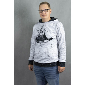 HERREN HOODIE (COLORADO) - HALLOWEEN PUMPKIN FACE - Nähset