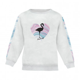 Jogginganzug für Kinder (MILAN) - Flamingo / Aquarell - Nähset