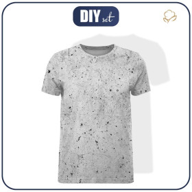 HERREN T-SHIRT - BETON  - Single Jersey