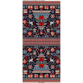 KISSEN 45x45 - CHRISTMAS SWEATER wz.2 - Velours - Nähset