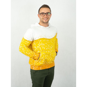 HERREN HOODIE (COLORADO) - melange hellgrau - Nähset