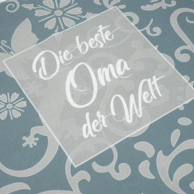 Die beste Oma der Welt/ ethno - Baumwoll Webware Panel (50cmx75cm)