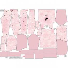 Jogginganzug für Kinder (OSLO) - Flamingo / CAMOUFLAGE m. 2 (blass rosa) - Sommersweat