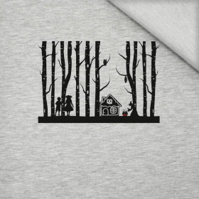 HÄNSEL UND GRETEL- M-01 melange hellgrau- Paneel Sommersweat