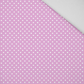 PUNKTE WEIß / violet - HOME DECOR PREMIUM Webware