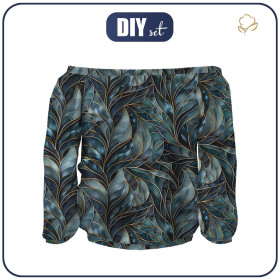 Carmenausschnitt Bluse (SOFIA) - LEAVES M. 1 - Nähset 
