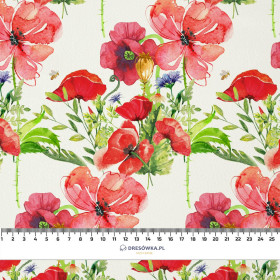 MOHNBLUMEN M.2 (AUF DER WIESE) - Krepp