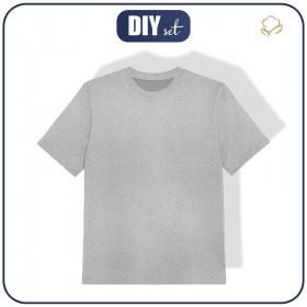 KINDER T-SHIRT (104/110) - M-01 Melange - Single Jersey 