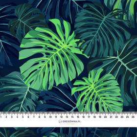 MONSTERA 2.0 / navy - Krepp