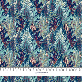 BLAUE BLÄTTER (VINTAGE) - Krepp