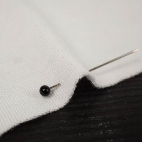 STÜCK - WEISS - Elastische Baumwoll Maschenware