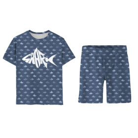 KINDERPYJAMA "ADA" - SHARK M.2 - Nähset 