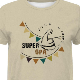 HERREN T-SHIRT - Super Opa / kraft - Single Jersey 