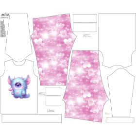 KINDERPYJAMAS "MIKI" - VALENTINE'S DAY / MONSTER - Nähset