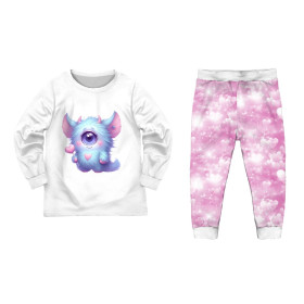 KINDERPYJAMAS "MIKI" - VALENTINE'S DAY / MONSTER - Nähset