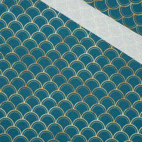 GOLDENE SCHUPPEN M.2 (GOLDENER OZEAN) / marine - bio single jerset mit Elastan Sommersweat