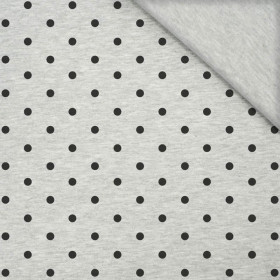SCHWARZE PUNKTE  / M-01 melange hellgrau - Single Jersey 