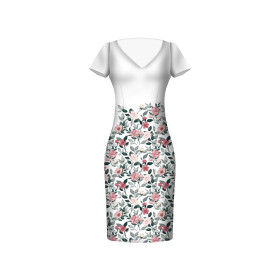 BEAUTIFUL FLOWERS - Kleid-Panel krepp