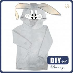 KINDER HOODIE "PARIS" (110/116) - BUNNY - Nähset 