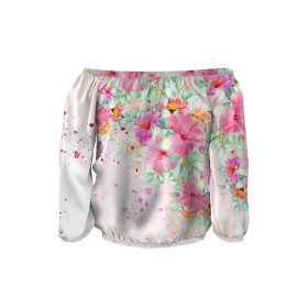 Carmenausschnitt Bluse (SOFIA) - STOCKROSEN M. 2 - Nähset 
